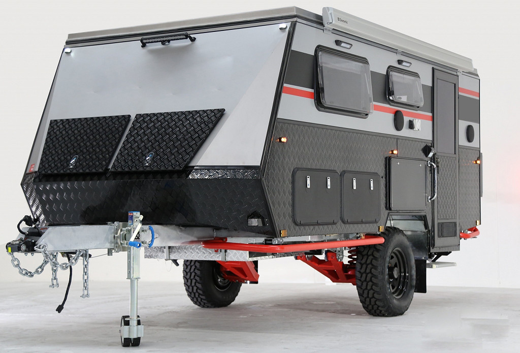 22ft 14ft 16ft Off Road Caravans For Sale  Only Black Tent Camper With HD AM/FM Radio Bluetooth