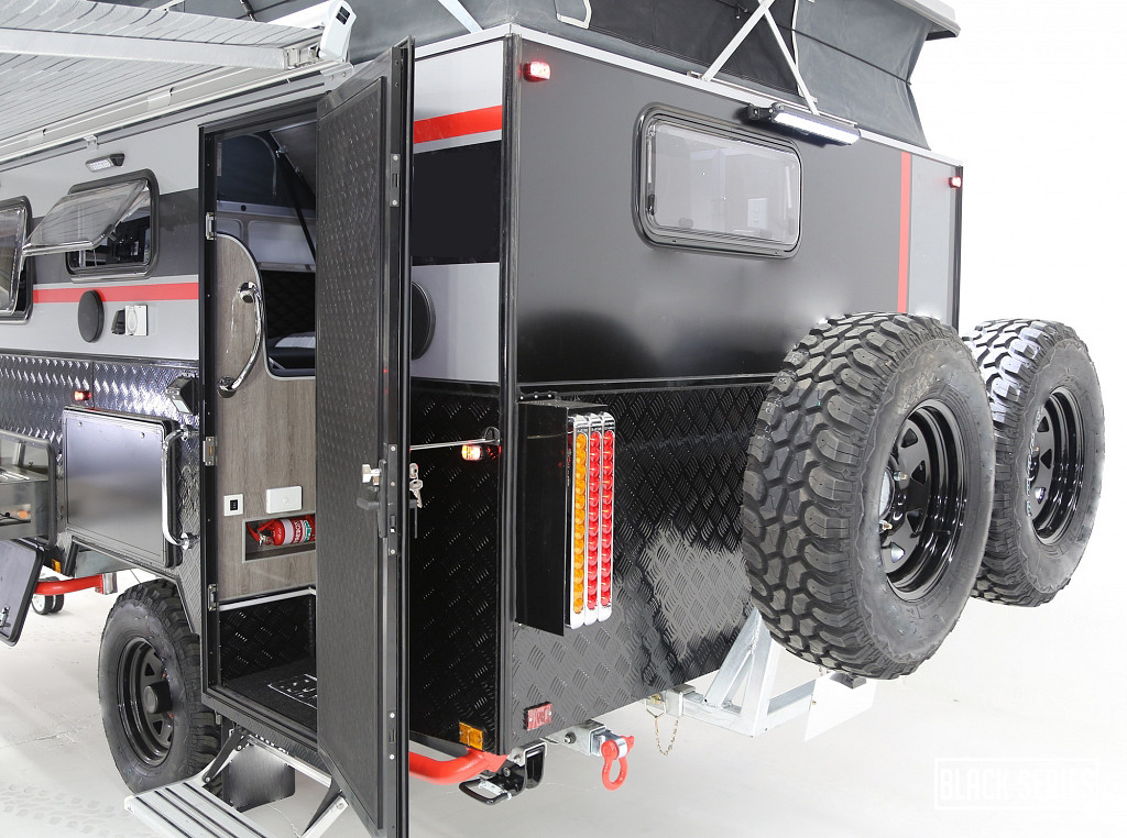 22ft 14ft 16ft Off Road Caravans For Sale  Only Black Tent Camper With HD AM/FM Radio Bluetooth