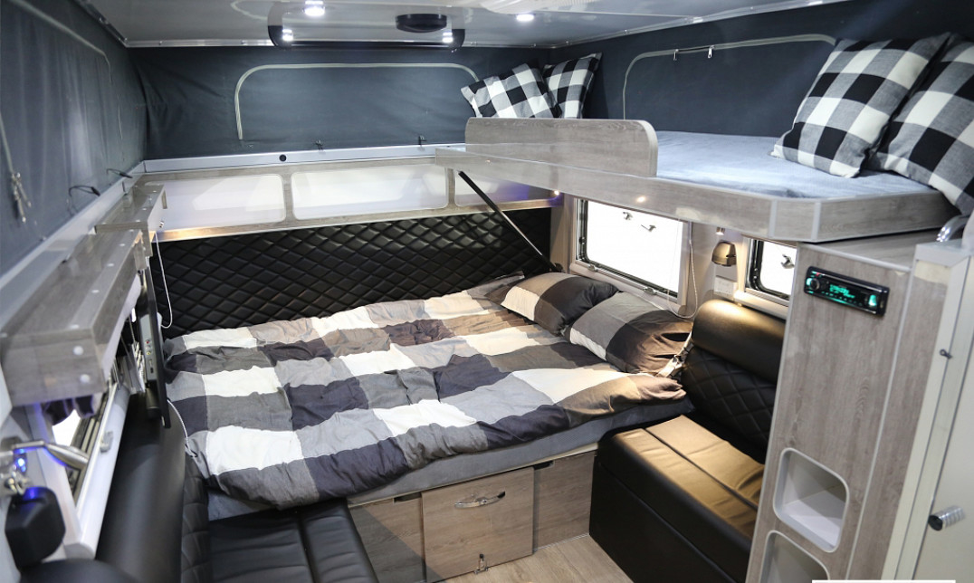 22ft 14ft 16ft Off Road Caravans For Sale  Only Black Tent Camper With HD AM/FM Radio Bluetooth