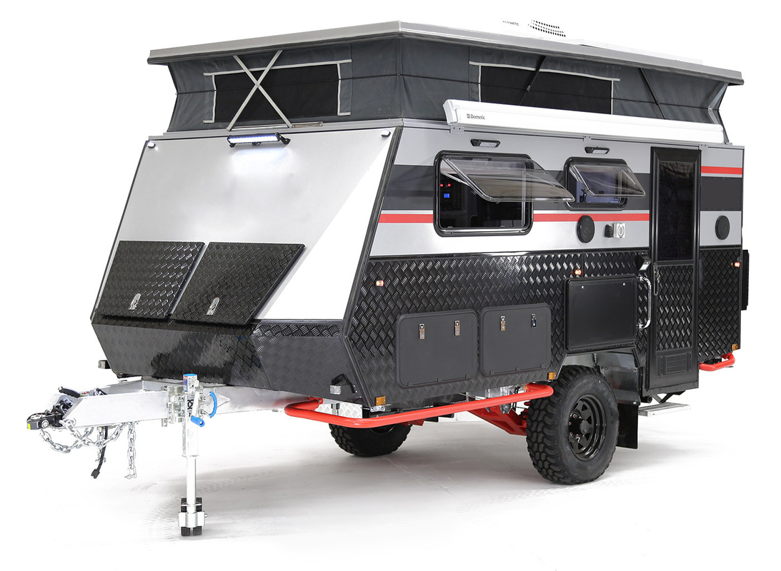 22ft 14ft 16ft Off Road Caravans For Sale  Only Black Tent Camper With HD AM/FM Radio Bluetooth