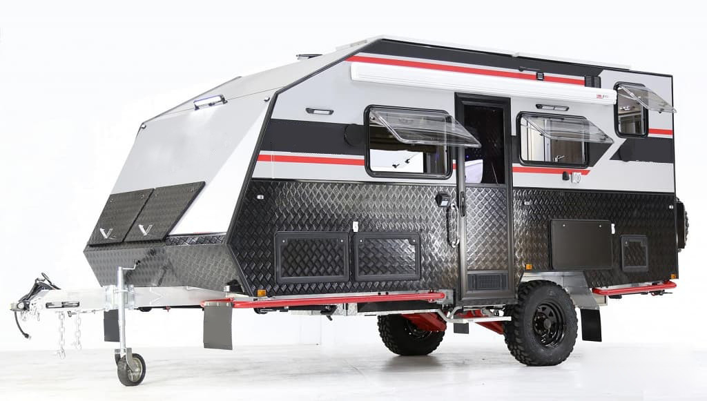Large Space Hard Top Caravans For Sale With Solar Panels Spacious Bathrooms Provides Excellent Off-Road