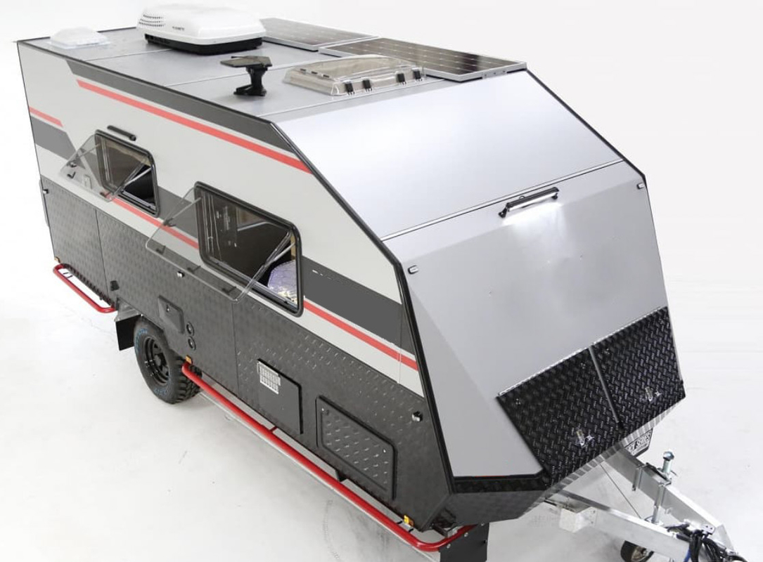 Large Space Hard Top Caravans For Sale With Solar Panels Spacious Bathrooms Provides Excellent Off-Road