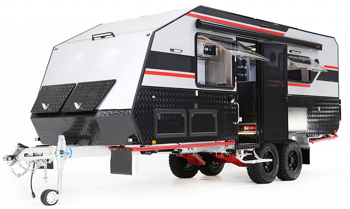 16 Foot 12 Foot Camper Trailer Hard Top Roof En Suite Bathroom Awning Kitchen Circuit System
