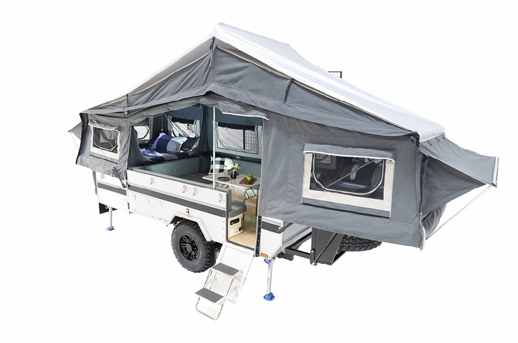 High End Lightweight Off Road Caravan Powerful Independent Suspension System Handle All Rough Terrain