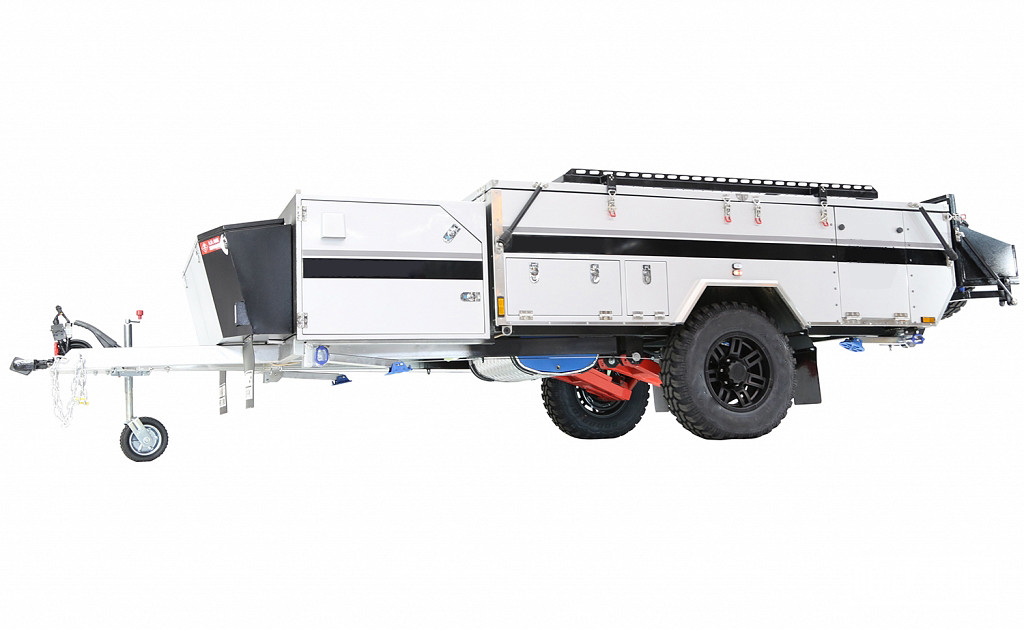 Capable Travel Off Road Camping Utility Trailer Caravan With Powerful Independent Suspension Solar System
