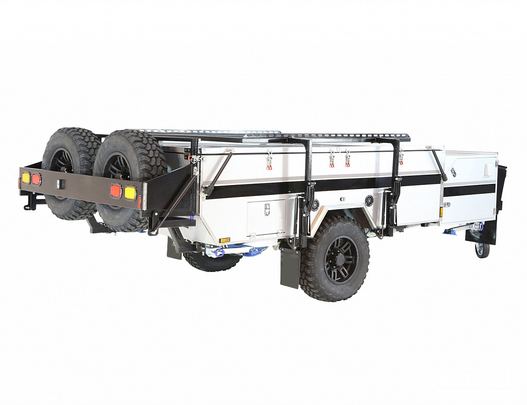 Capable Travel Off Road Camping Utility Trailer Caravan With Powerful Independent Suspension Solar System