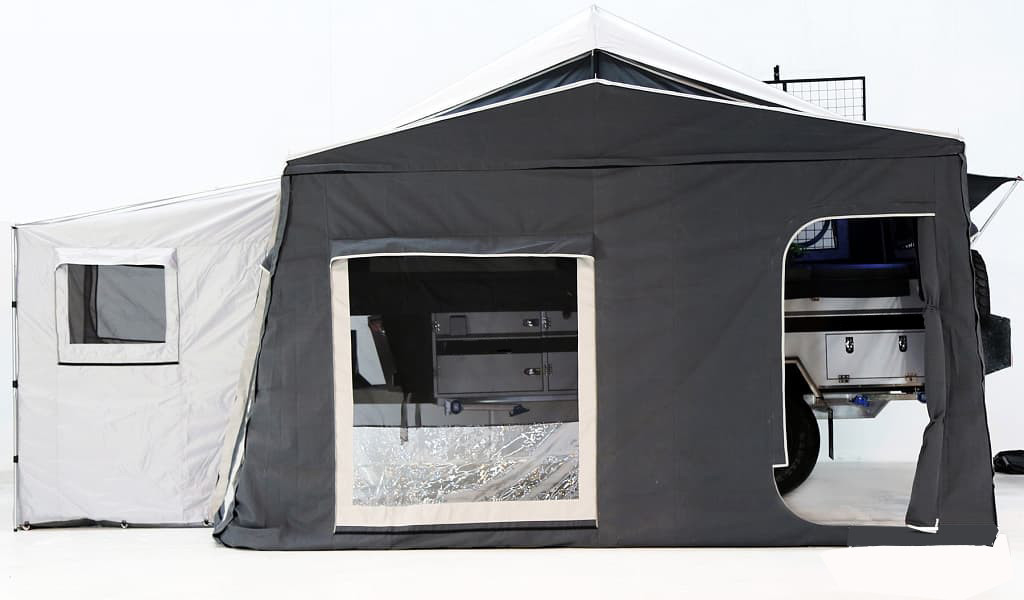 Off Road Camper Car Van With Black Independent Suspension Galvanized Coated Tow Bar To Ha