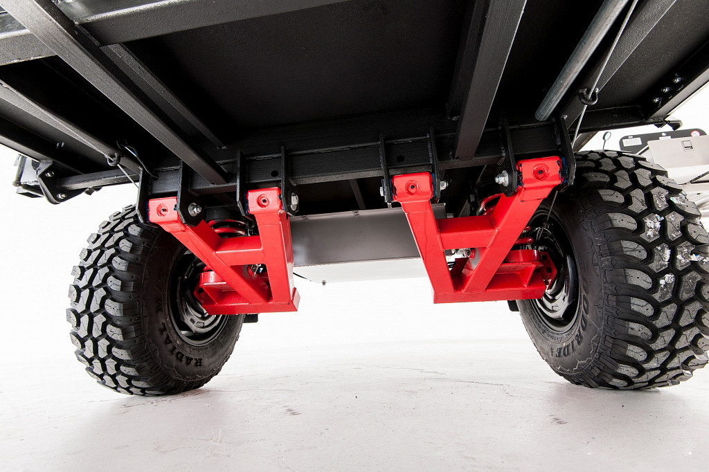 4 3 2 Person Tent Trailer Mounted Off Road RV Variety All-Terrain Tires Large Sleeping Area Complete Water System