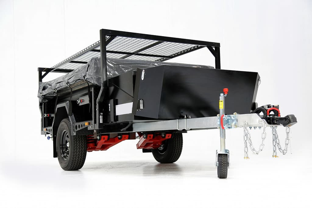 4 Person Off Road Adventure Trailer Camper All Terrain Tires On The Road And Off Road