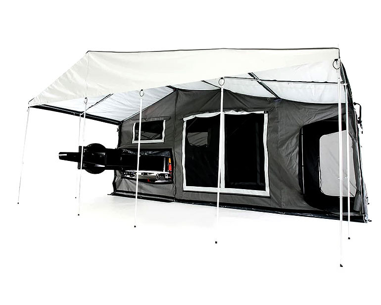 4 Person Off Road Adventure Trailer Camper All Terrain Tires On The Road And Off Road