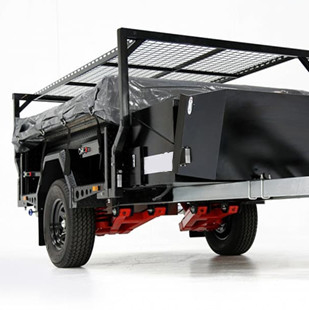 4 Person Off Road Adventure Trailer Camper All Terrain Tires On The Road And Off Road