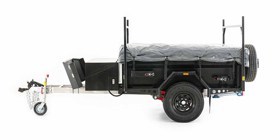 4 Person Off Road Adventure Trailer Camper All Terrain Tires On The Road And Off Road
