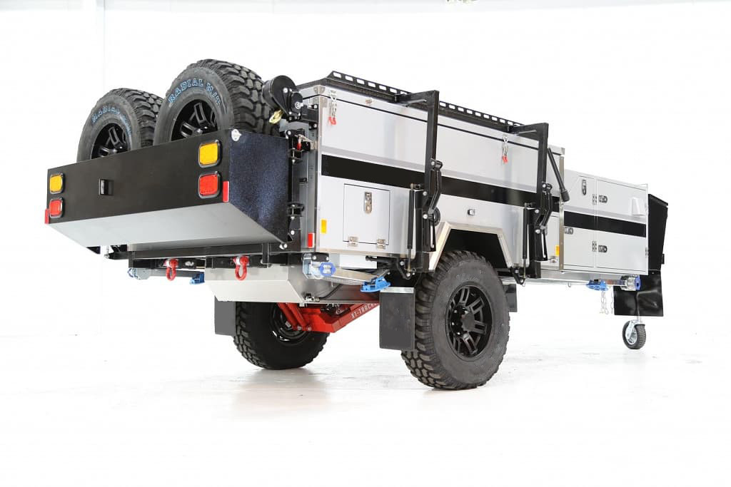 15 Foot 14 Foot 13 Foot Off Road Caravan High Space With Two Main Tires And Two Spare Tires