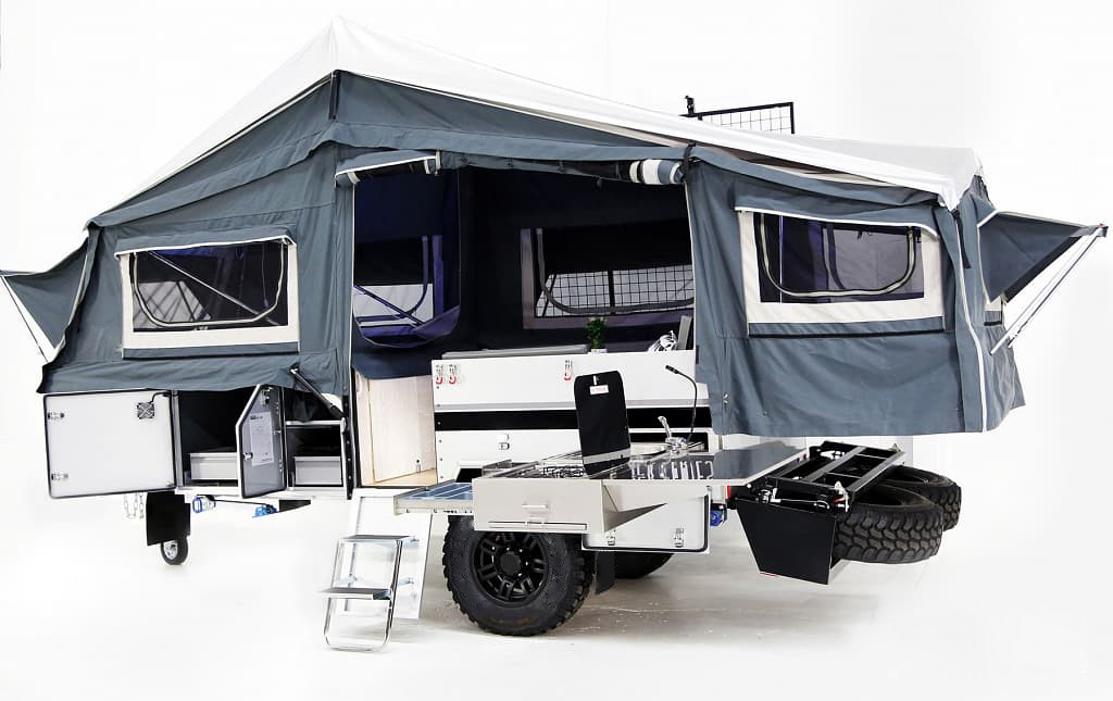 18 Foot  17 Foot 16 Foot Off Road Caravan With Solar Power System Built In Kitchen Quad Suspension