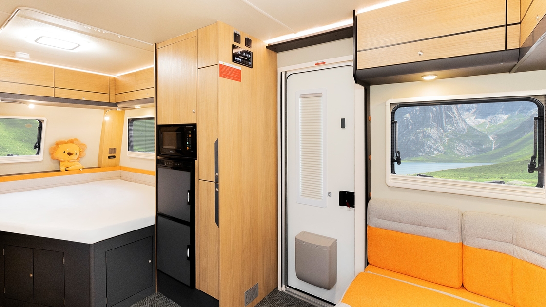 Lightweight Rv Trailers For Sale Interior Material Fully Covered Fire Protection Road Trailer