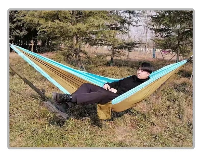 Recycled Lightweight Parachute Fabric Material Outdoor Hammock Hanging Chair Portable Folding Hammock Design