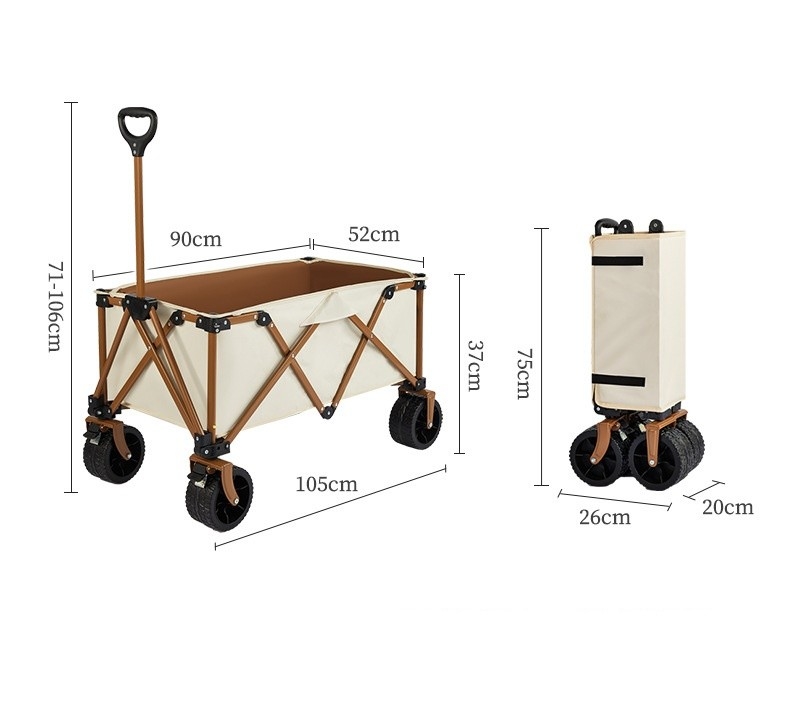 Outdoor Camper Carts Small Carts Outdoor Dinners Camping Carts Portable Folding Gathering And Camping Campervan