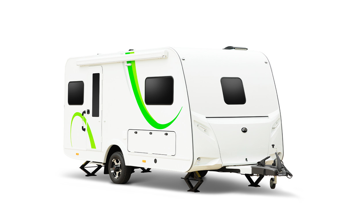 Hotel Trailer Suporta Interior e Exterior Top 2 Quartos RV Travel Trailers para Venda