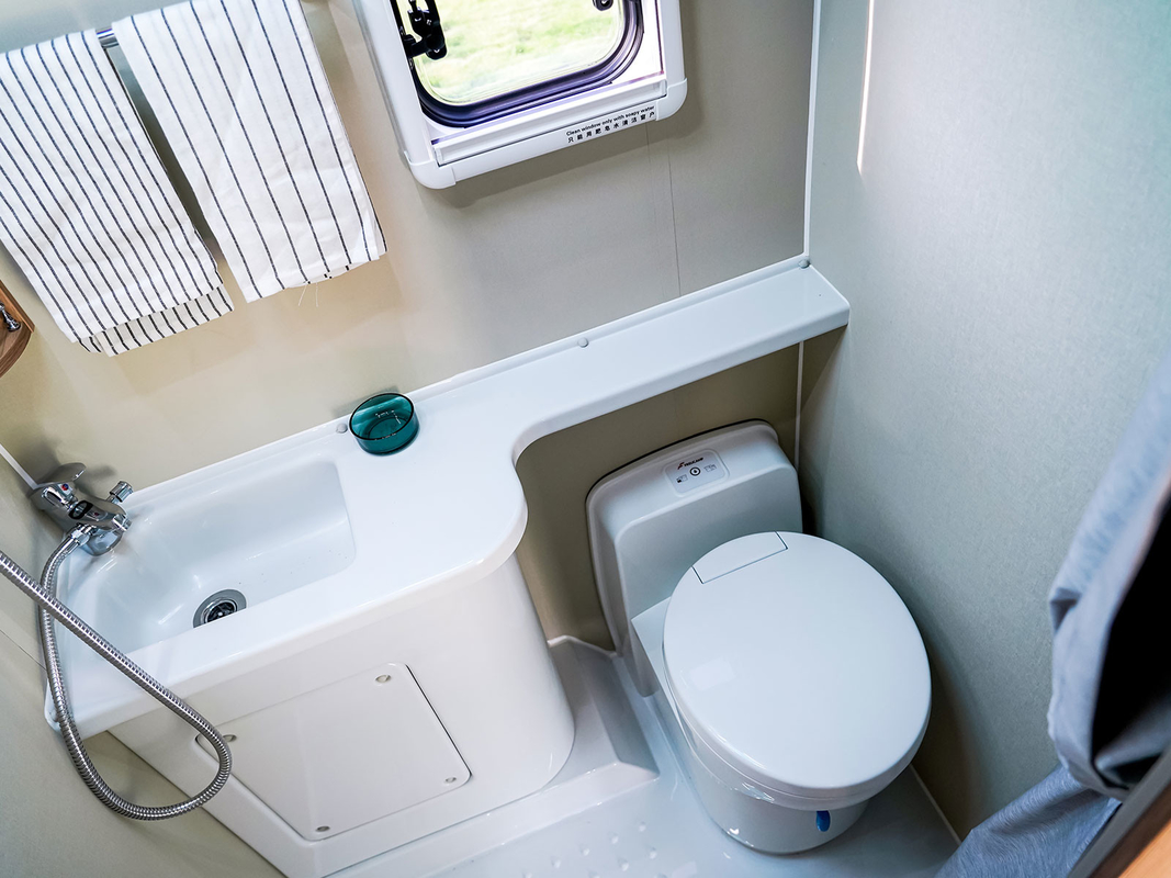 Cool Small Caravan With Outside Kitchen Shower Road Caravan Trailer Motorhome Ventilation System Monitoring