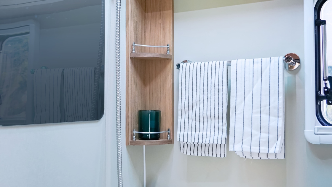 Cool Small Caravan With Outside Kitchen Shower Road Caravan Trailer Motorhome Ventilation System Monitoring