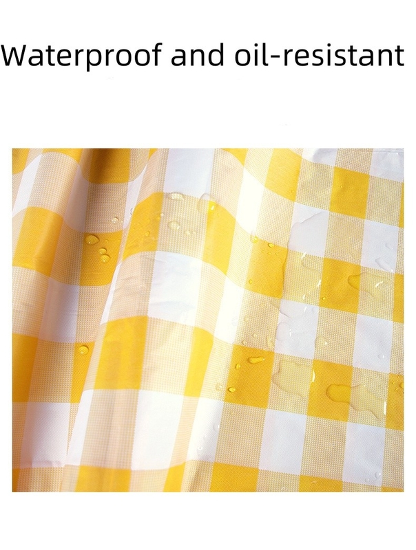 Outdoor Disposable Yellow Red Checkered Picnic Mat Outdoor Barbecue Picnic Camper Placemat